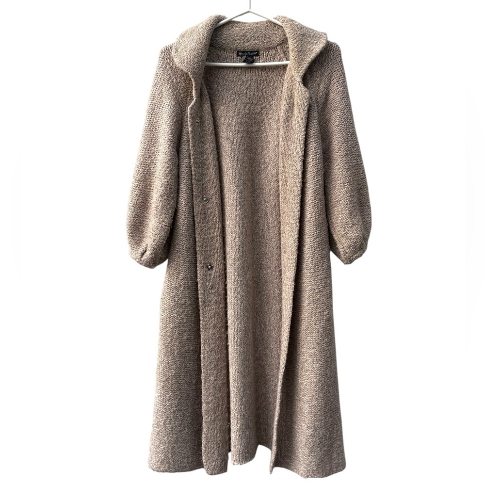 Alexandra Bartlett Tan Knit Long Cardigan | M